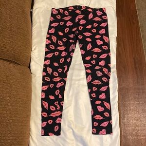 Kids Pink Capri Leggings